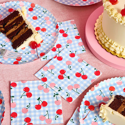 Cherry Pop Napkins - 25 paper napkins