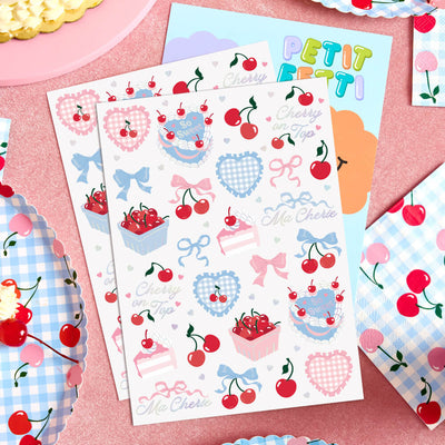Cherry Tats - 50 temporary tattoos