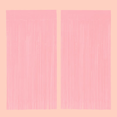 Pretty In Pink Curtain - matte pink foil curtain