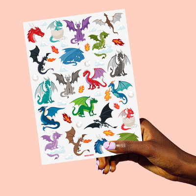 Fire Breather Tats - 40 foil temporary tattoos