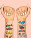Racecar Tats - 46 foil temporary tattoos