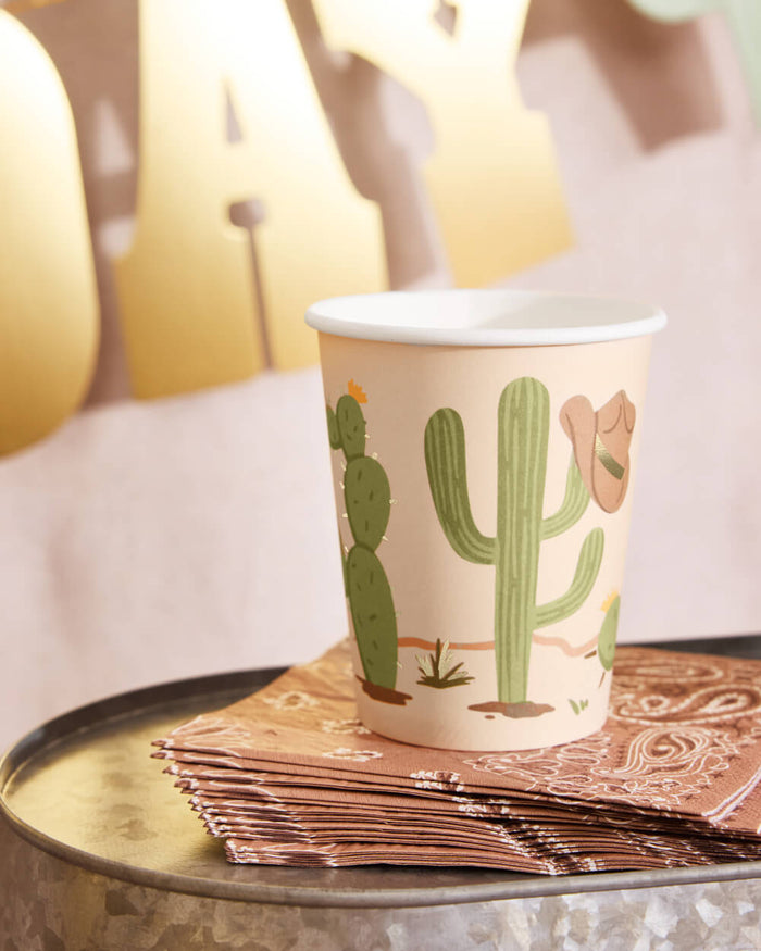Wild Wild West Cups - 24 paper cups