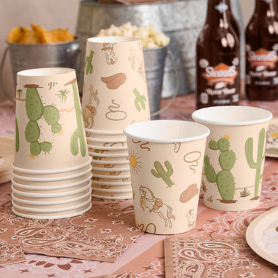 Wild Wild West Cups - 24 paper cups