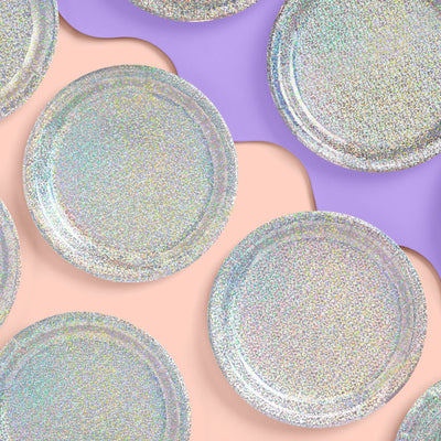 Shimmer Plates - 25 paper plates