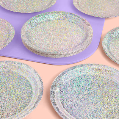 Shimmer Plates - 25 paper plates