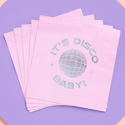 It's Disco, Baby! Napkin - 25 foil napkins