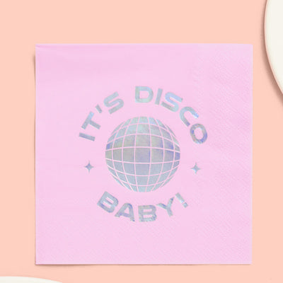 It's Disco, Baby! Napkin - 25 foil napkins