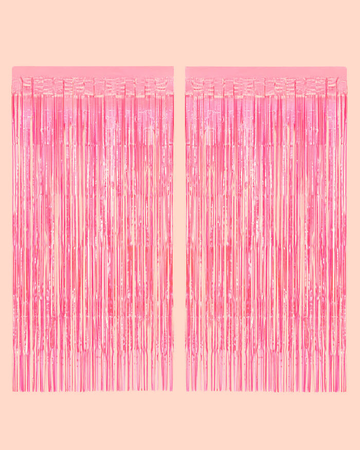 Totally Pink Curtain - iridescent foil curtain