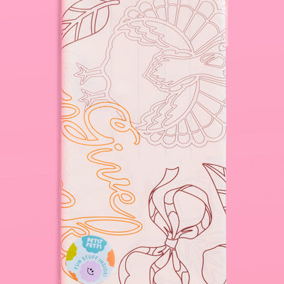 Give Thanks Paper Tablecloth - coloring tablecloth