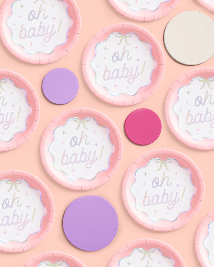 Oh Baby Plates - 25 paper plates