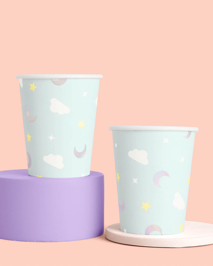 Over the Moon Cups - 50 paper cups