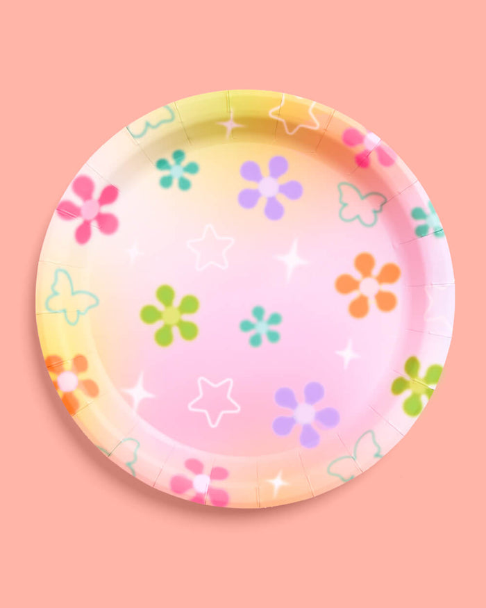 Butterfly Daydream Plates - 24 paper plates