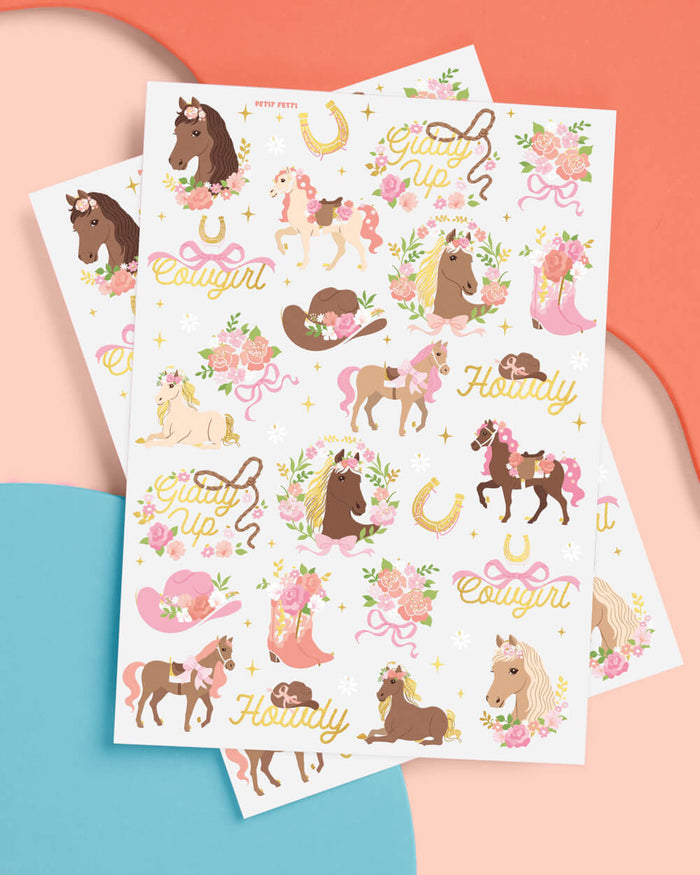 Horse Girl Tattoos - 52 temporary tattoos