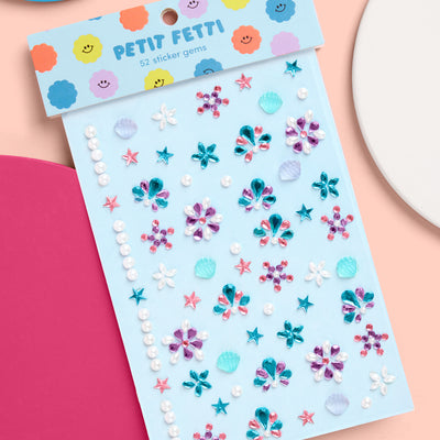 Mermaid Gem Set - 52 adhesive face gems