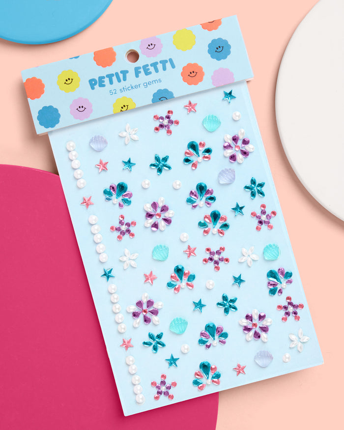 Mermaid Gem Set - 52 adhesive face gems