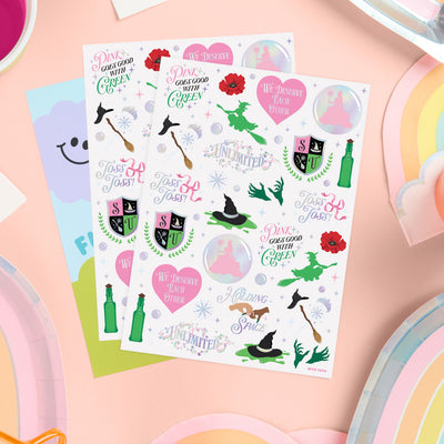 Pink Goes Good w. Green Tats - 50 temporary tattoos