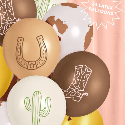 Saddle Up Balloon Pack - 25 latex balloons