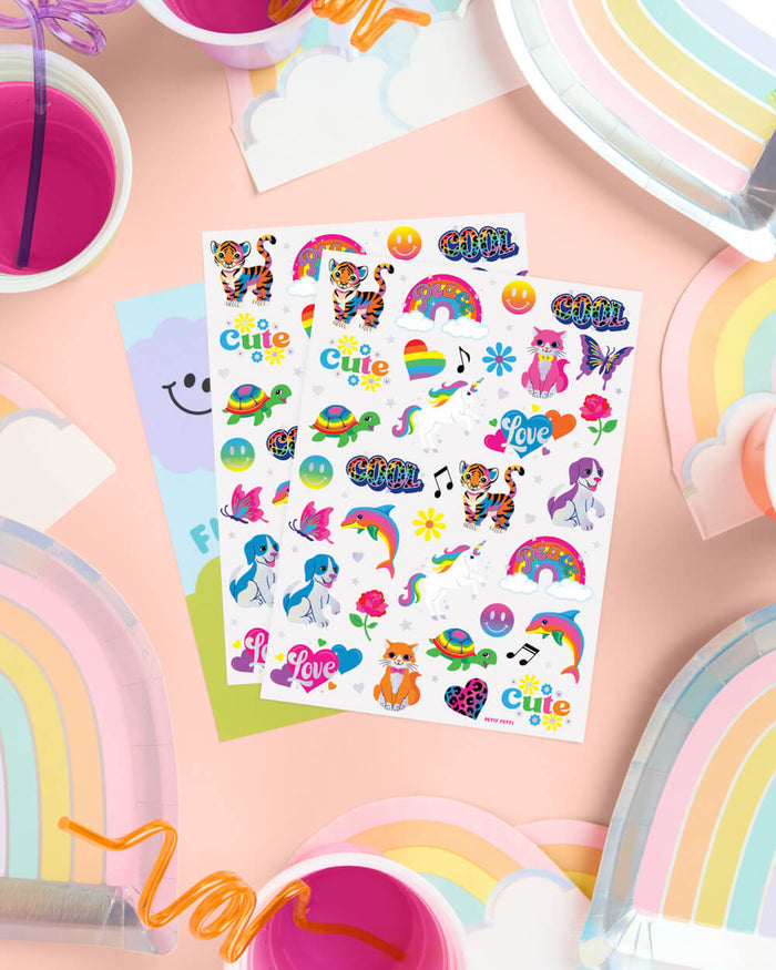 Rainbow Dreamland Tattoos - 68 temporary tattoos