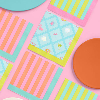 Pool Party Napkins - 24 paper napkins