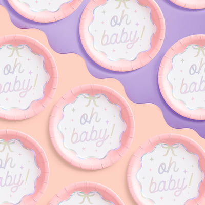 Oh Baby Plates - 25 paper plates