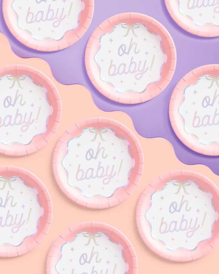 Oh Baby Plates - 25 paper plates