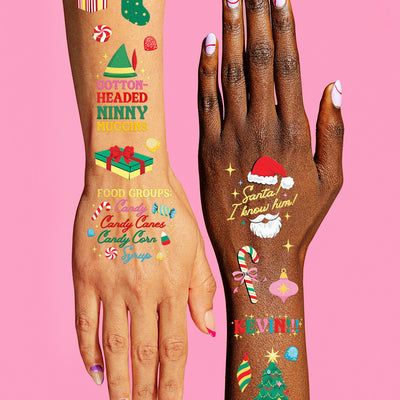 Christmas Movie Tattoos - 48 temporary tattoos