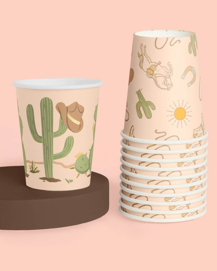 Wild Wild West Cups - 24 paper cups