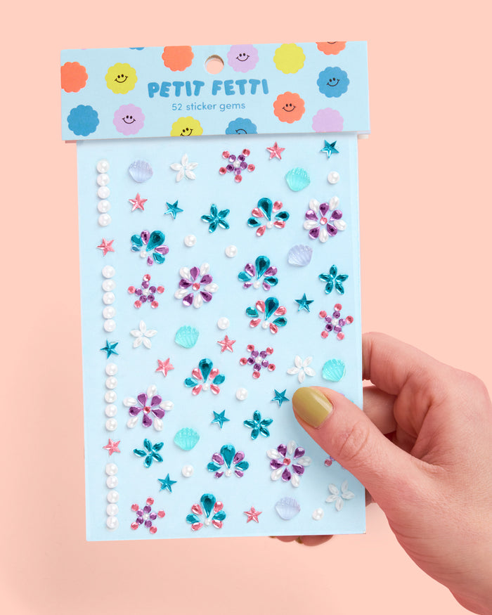 Mermaid Gem Set - 52 adhesive face gems