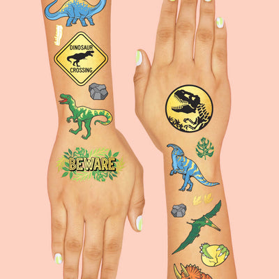 Dino-mite Tats - 44 foil temporary tattoos