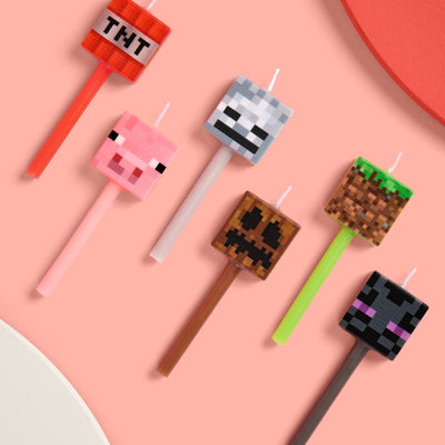 Pixel Mining Candles - set of 6