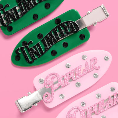 Popular + Unlimited Clips - 4 acrylic clips