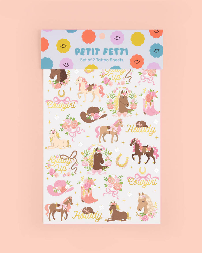 Horse Girl Tattoos - 52 temporary tattoos