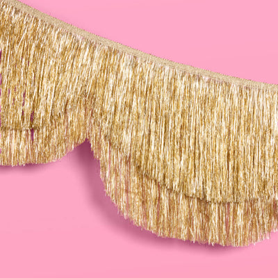 Stay Golden Fringe - scalloped banner