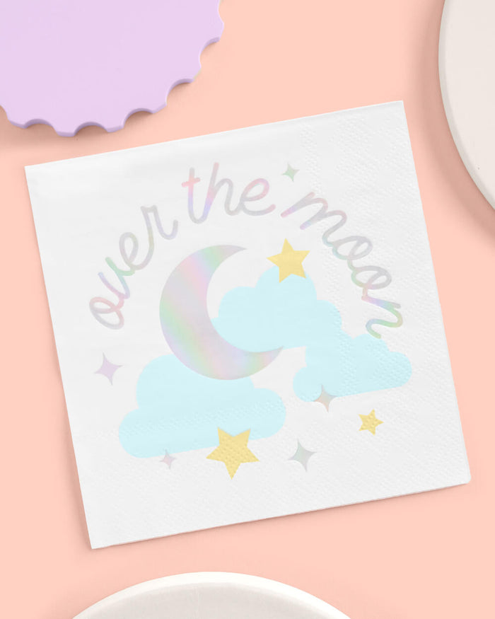 Over the Moon Napkins - 50 paper napkins