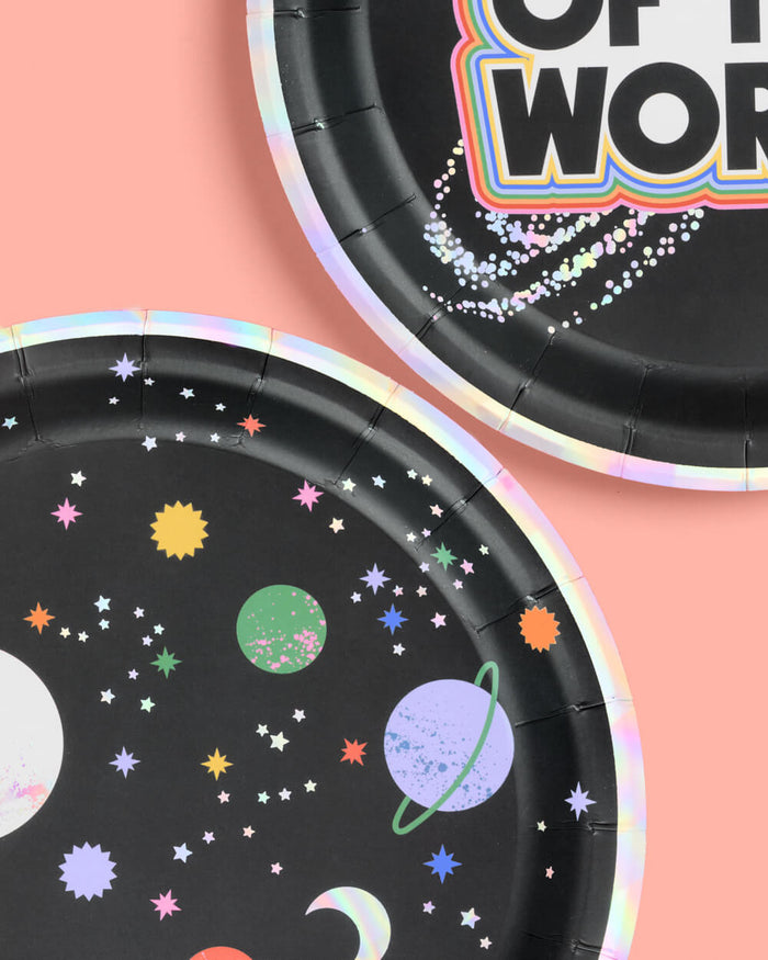 Out of This World Plates - 24 paper plates