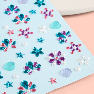 Mermaid Gem Set - 52 adhesive face gems