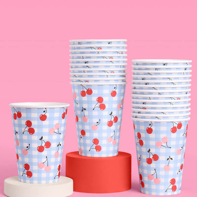 Cherry Cups - 24 paper cups
