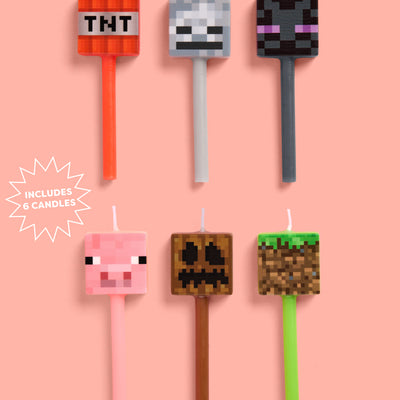 Pixel Mining Candles - set of 6