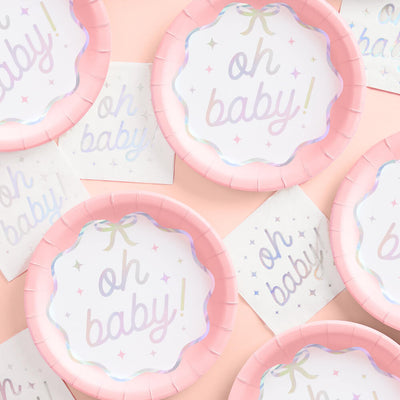 Oh Baby Plates - 25 paper plates