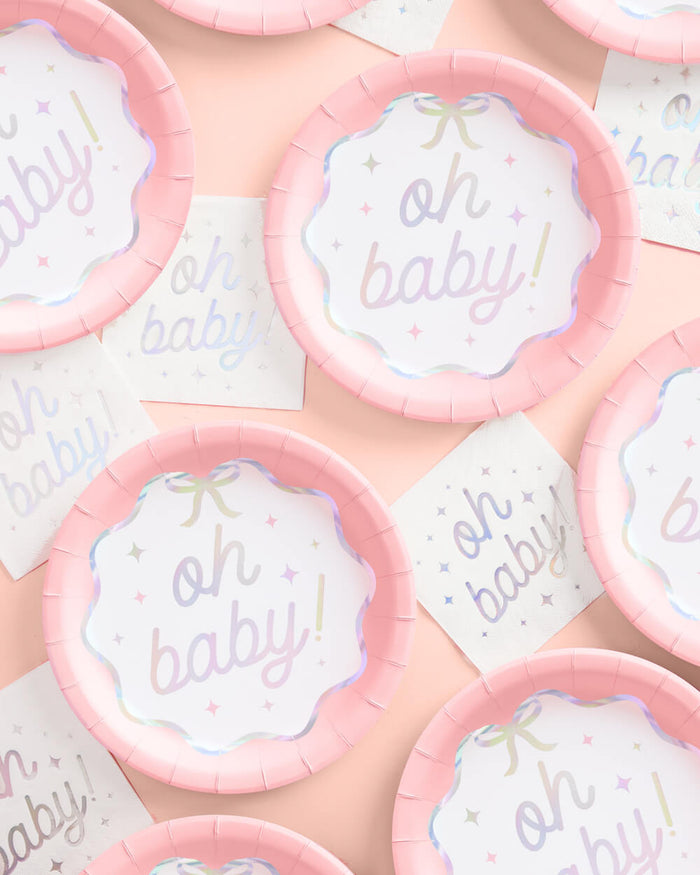 Oh Baby Plates - 25 paper plates