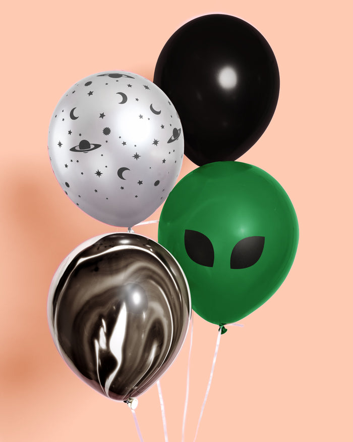 Alien Abduction Balloon Pack - 24 latex balloons