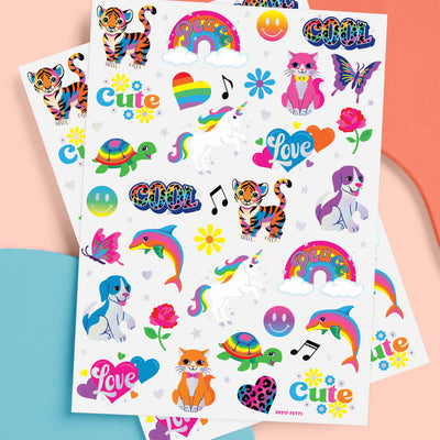 Rainbow Dreamland Tattoos - 68 temporary tattoos