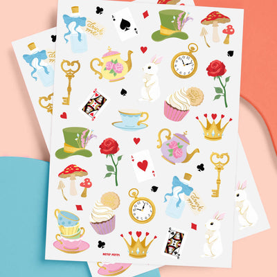 Whimsical Tea Time Tats - 52 temporary tattoos
