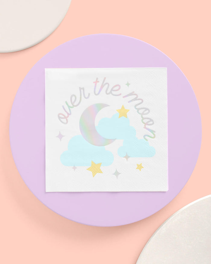 Over the Moon Napkins - 50 paper napkins