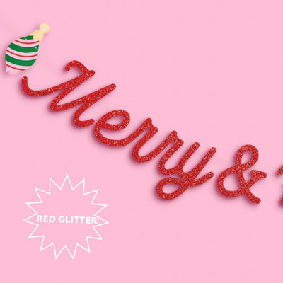 Merry & Bright Banner - two piece banner