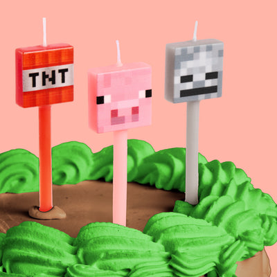 Pixel Mining Candles - set of 6