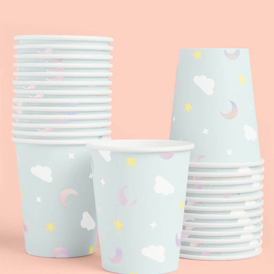 Over the Moon Cups - 50 paper cups
