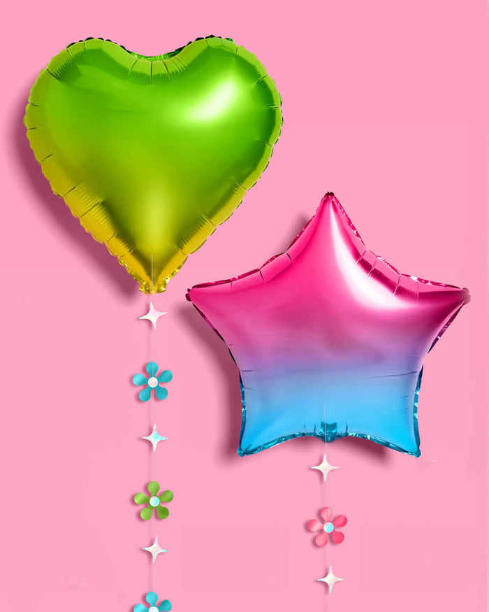Rainbow Daydreamz Balloons - 4 foil balloons