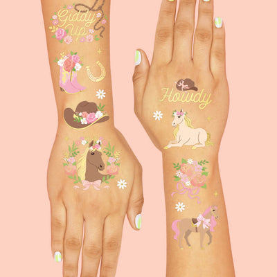 Horse Girl Tattoos - 52 temporary tattoos