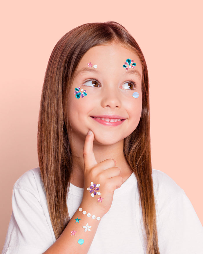 Mermaid Gem Set - 52 adhesive face gems